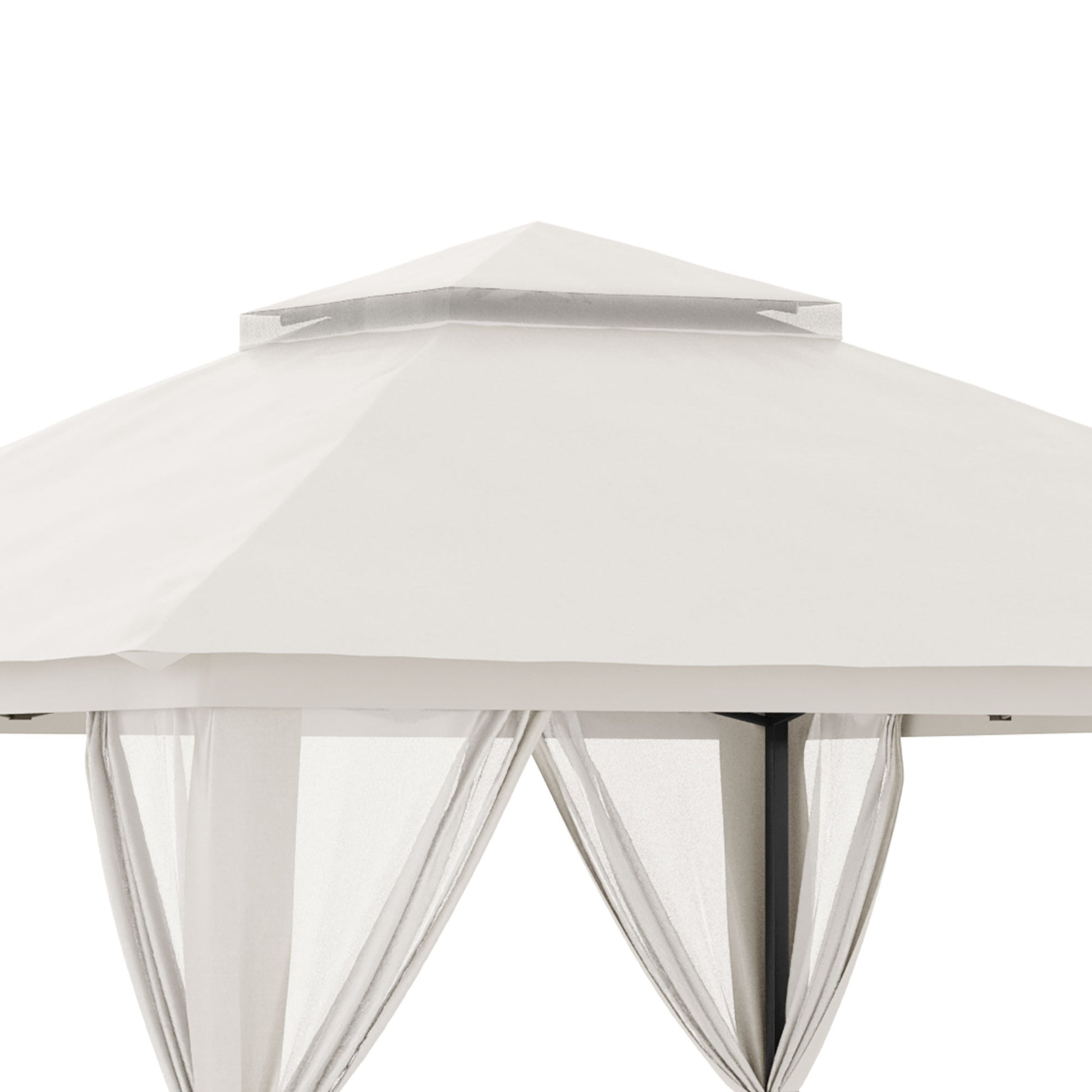 Outsunny Carpa Plegable Pop-up 4x4x2,8 M Altura Ajustable Protección Uv50+_3
