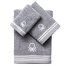Set 3pc Toalla De Baño (1pc 30x50cm + 1pc 50x90cm + 1pc 70x140cm) 450gsm 100% Algodón Gris Tevere