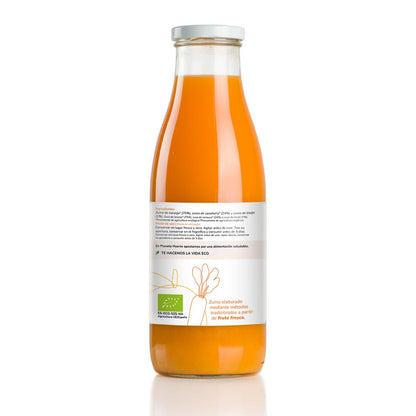 Zumo de Zanahoria y Naranja 100% fruta exprimida Eco Planeta Huerto 750ml