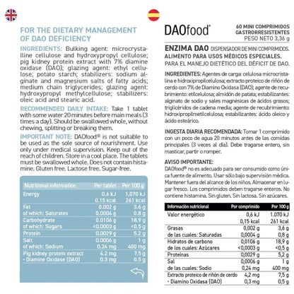 DAOfood® dispensador 60 minicomprimidos