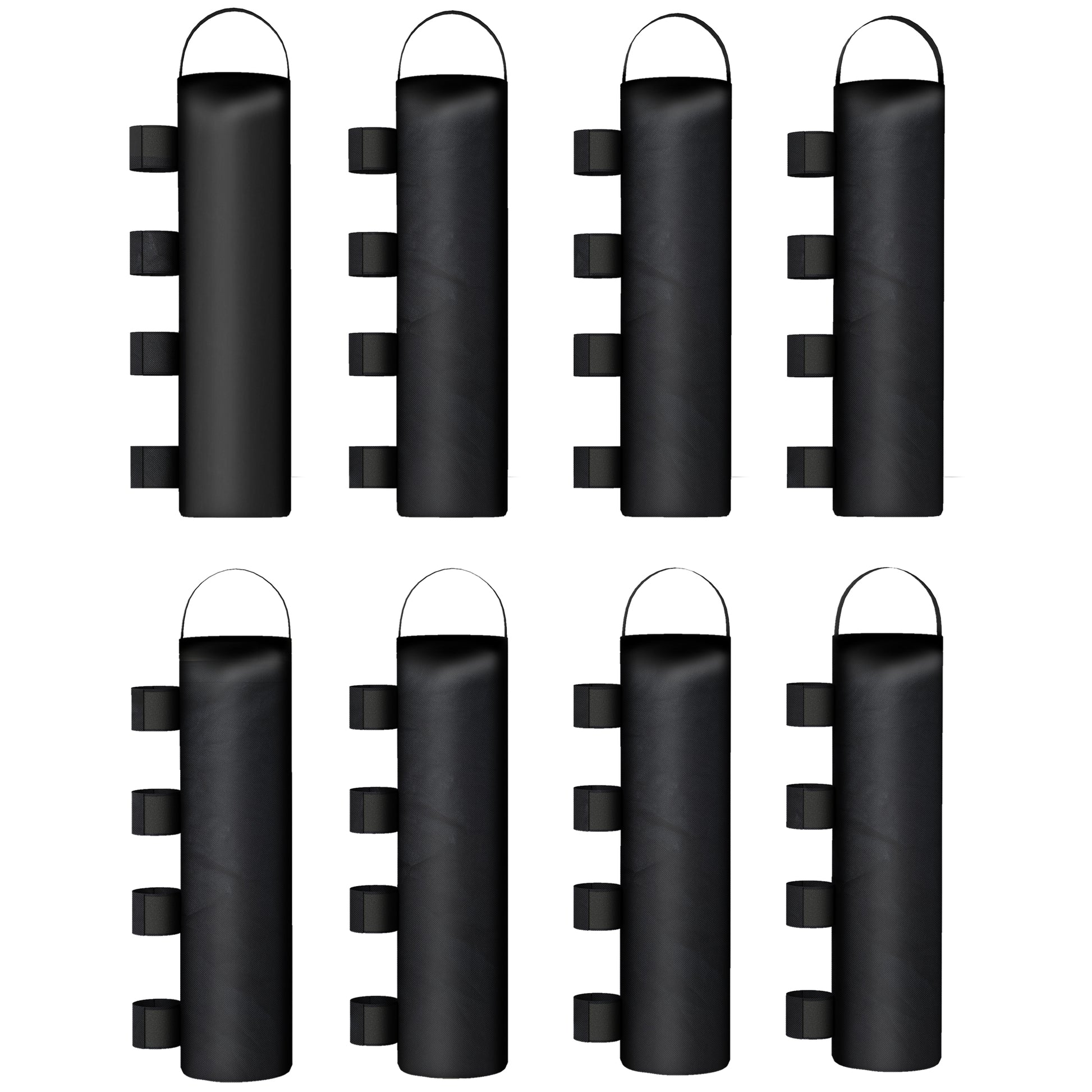 Outsunny Pack 8 Pesos De Tela Oxford Para Carpas Cenador Pabellón Negro_0