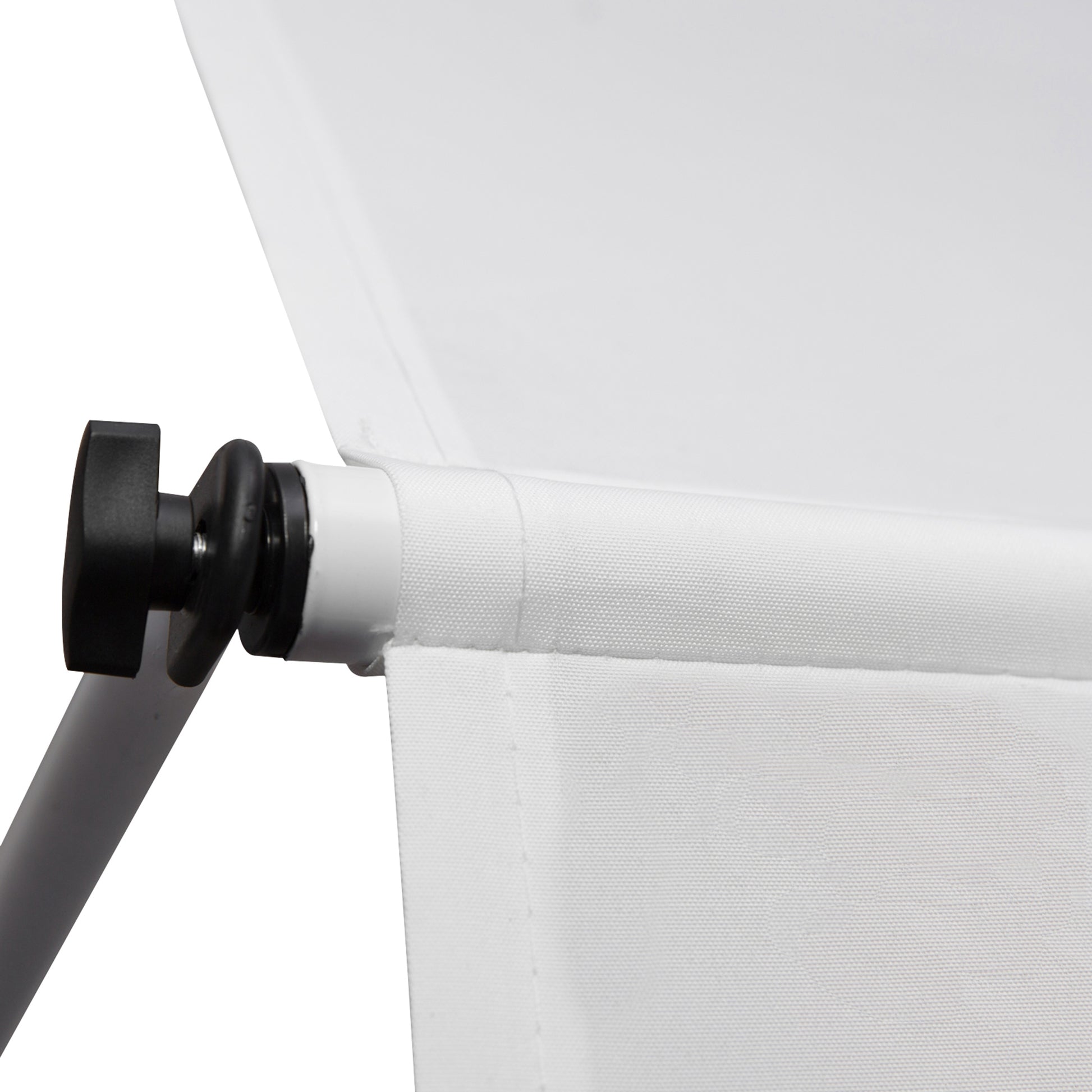 Outsunny Toldo Manual Retráctil 300x150x170-280 Cm Con Altura Ajustable Blanco_4