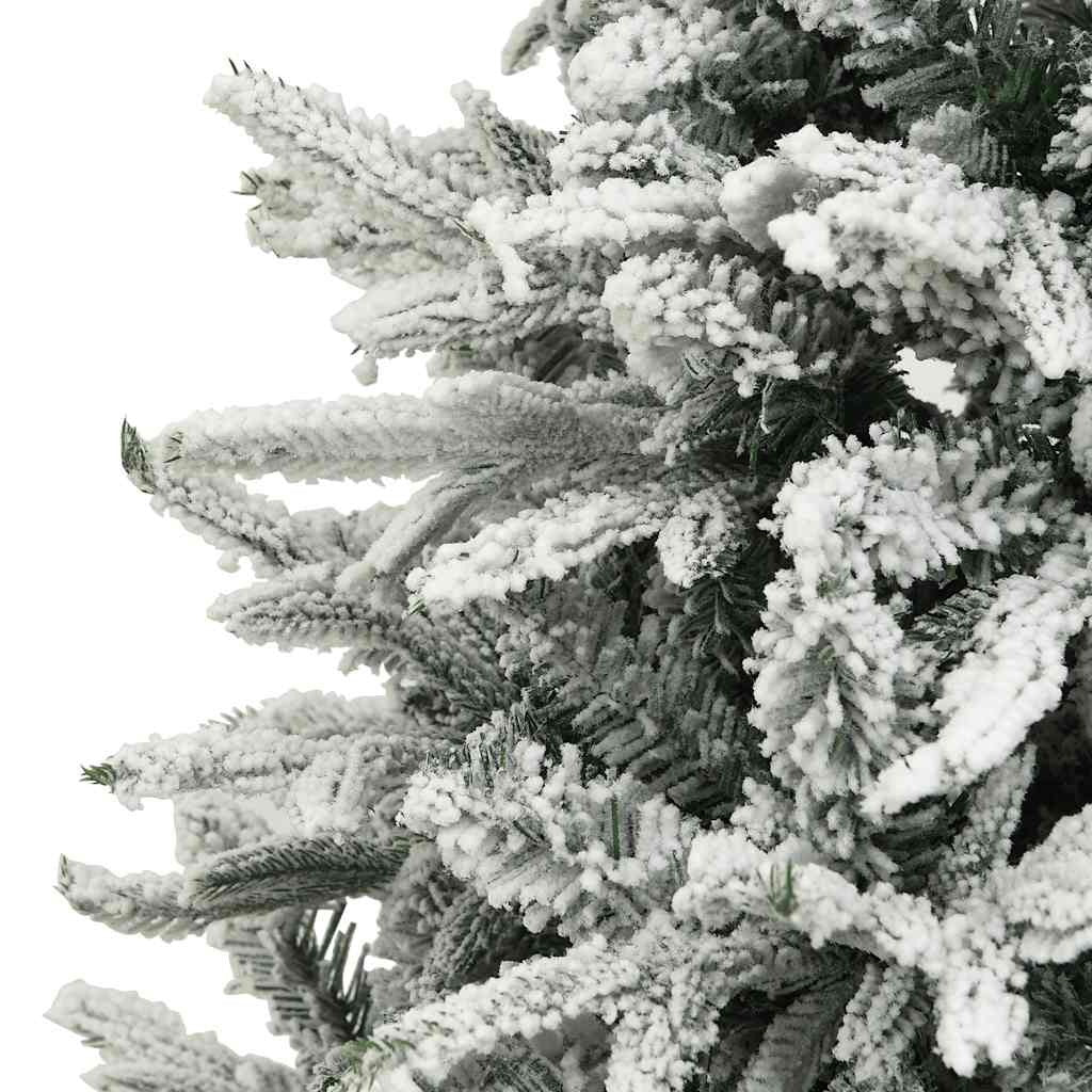 Vidaxl Árbol De Navidad Artificial Con Nieve Pvc Y Pe Verde 180 Cm_3