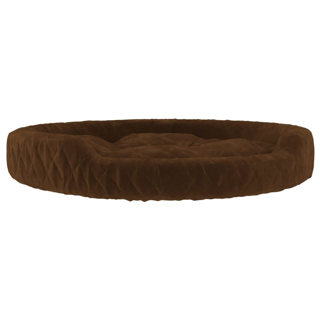 Vidaxl Cama Para Perros De Felpa Marrón 70x55x23 Cm_0