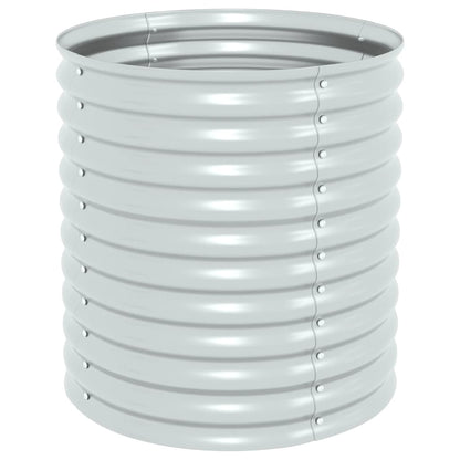 Arriate De Acero Galvanizado Plateado 80x80x81 Cm_0