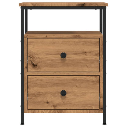 Mesita De Noche Madera De Ingeniería Roble Artisan 44x45x60 Cm_2