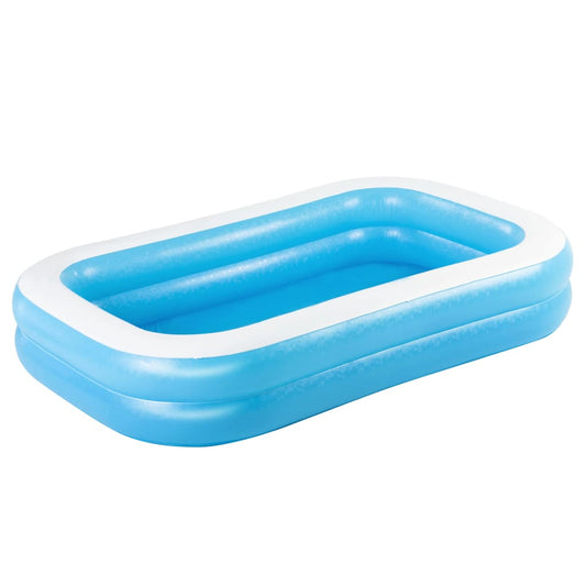 Bestway Piscina Familiar Inflable Rectangular Azul Blanco 262x175x51cm_0