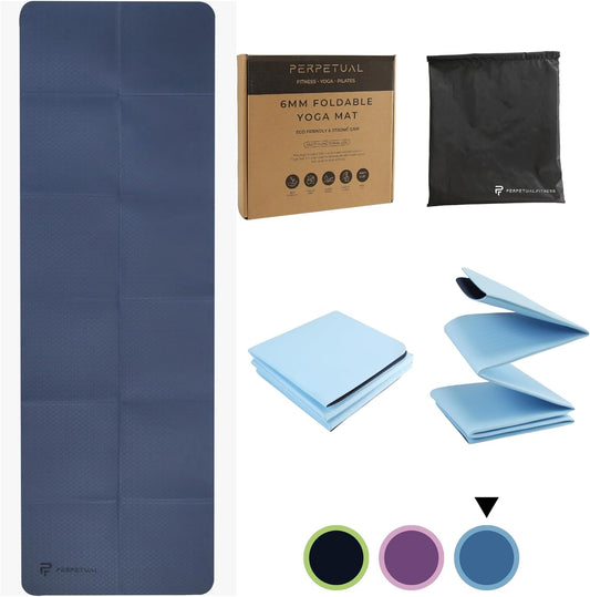 Esterilla De Yoga Perpetual Plegable - Colchoneta Antideslizante 6mm - Incluye Bolsa Transporte - Mat Ideal Viajes_0