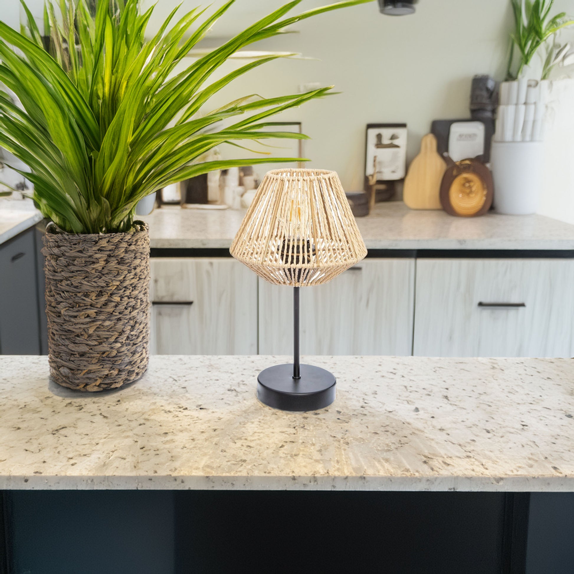 Wellhome Lámpara De Cuerda Natural Jily_2