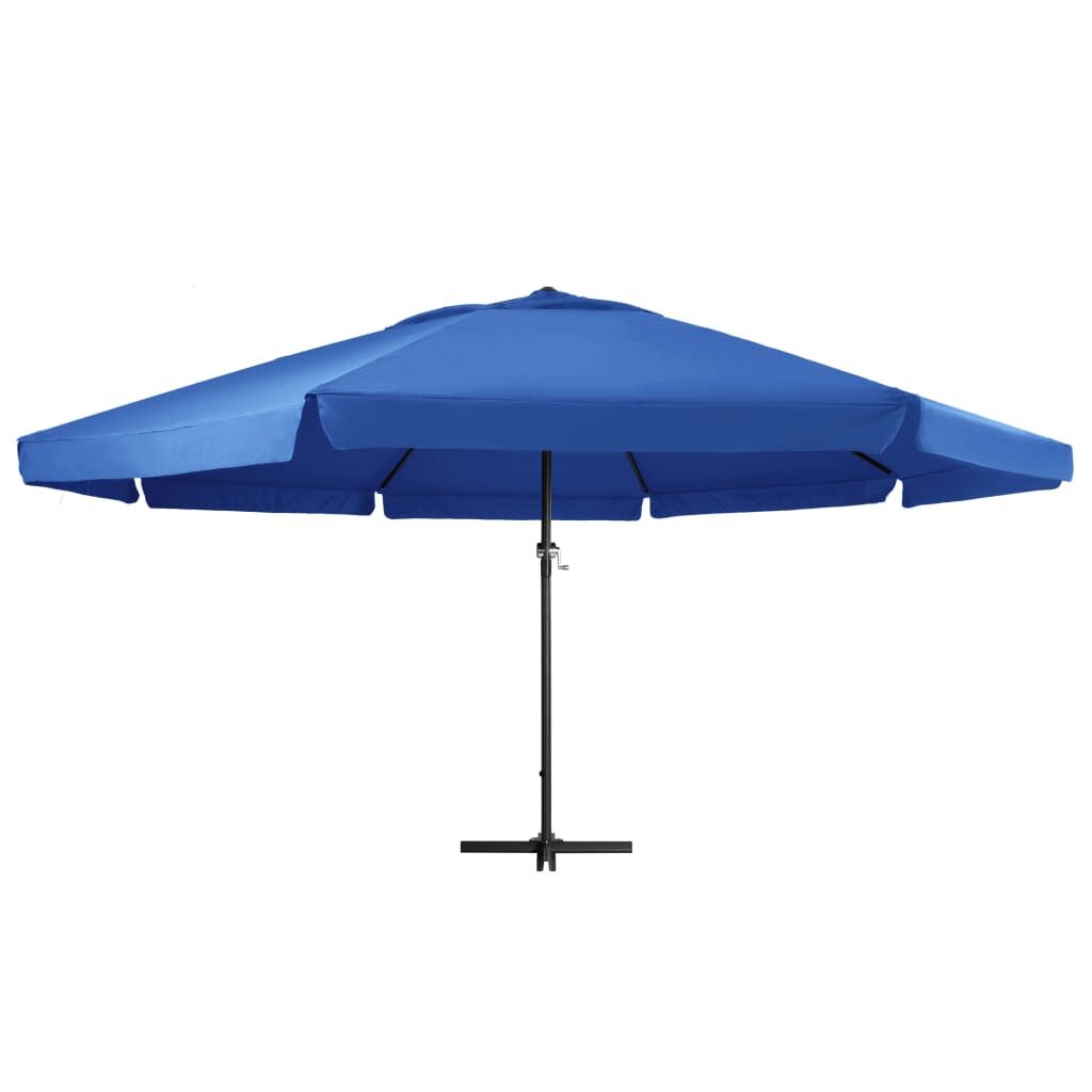 Vidaxl Sombrilla De Jardín Con Palo De Aluminio Azul Azure 500 Cm_1