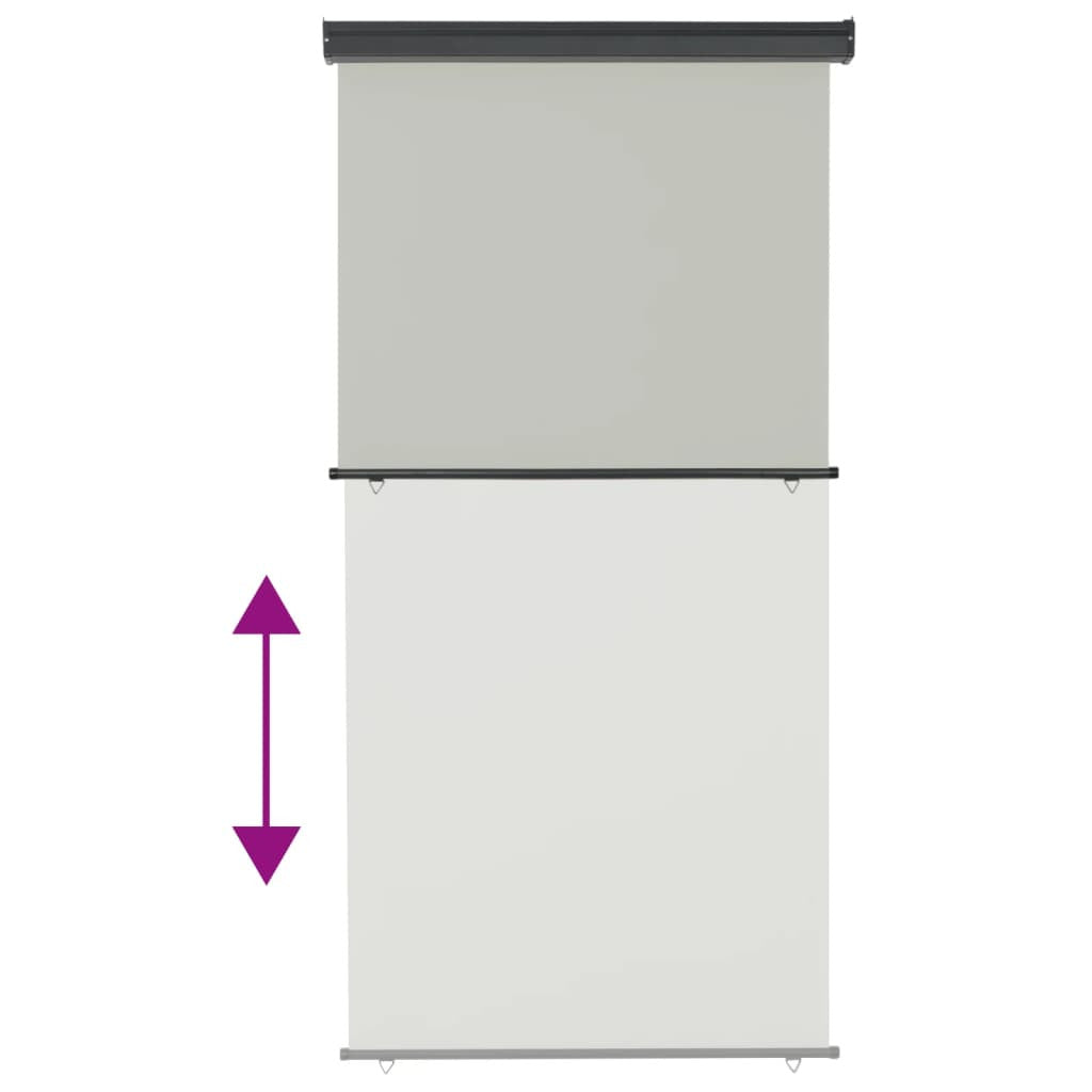 Vidaxl Toldo Lateral De Balcón Gris 122x250 Cm_3