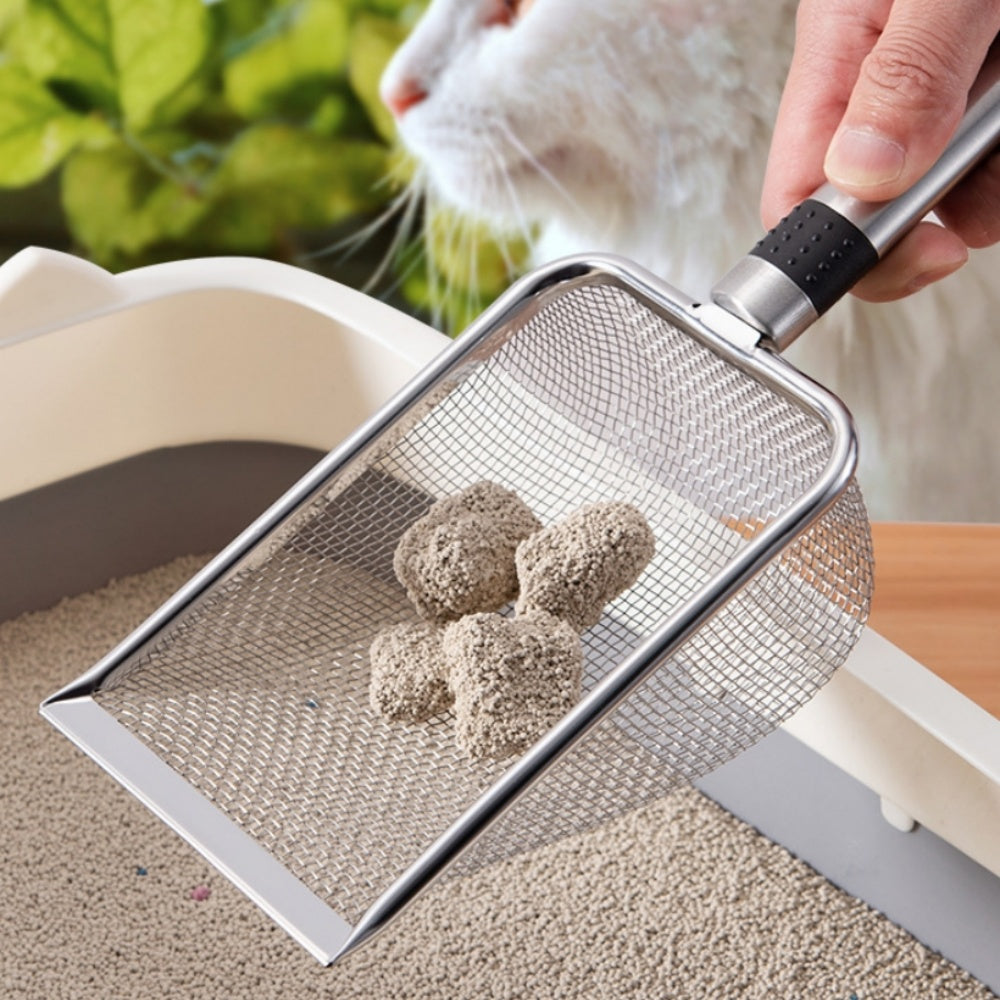Intimeg Pala Para Arena De Gatos De Acero Inoxidable_3