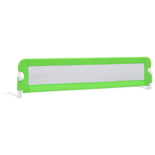 Vidaxl Barandilla De Seguridad Cama De Niño Poliéster Verde 180x42 Cm_0