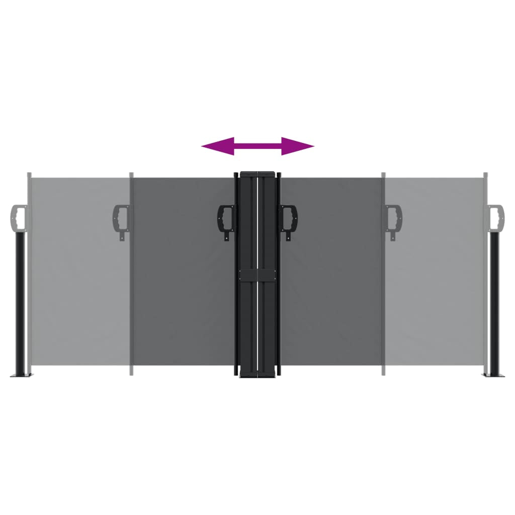 Vidaxl Toldo Lateral Retráctil Negro 100x1000 Cm_4