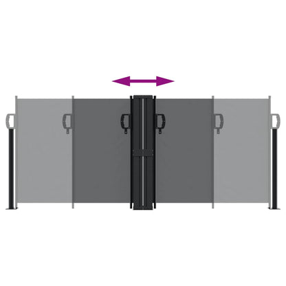 Vidaxl Toldo Lateral Retráctil Negro 100x1000 Cm_4
