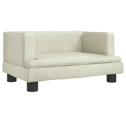 Cama Para Perros De Terciopelo Crema 60x40x30 Cm / Vetonek_0