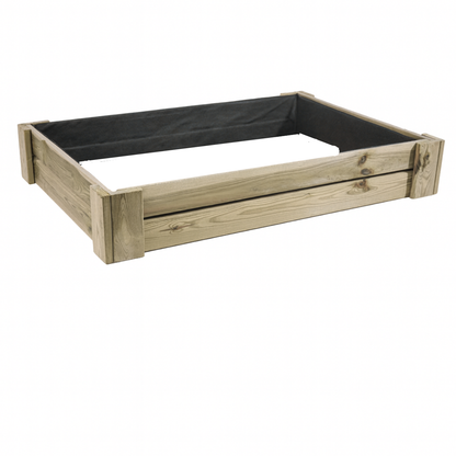 Cajón De Cultivo Kaira. Altura De 20 Cm. Sin Base. Vidahuerto 120x120x20 Cm._0