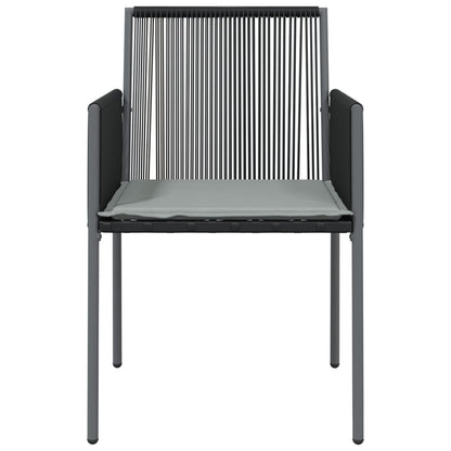 Vidaxl Sillas Jardín Con Cojines 4 Uds Ratán Pe Negro 54x60,5x83,5cm_3