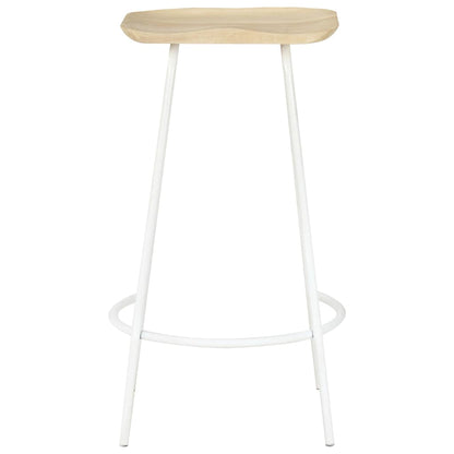 Taburetes De Cocina 4 Unidades Madera Maciza De Mango_2