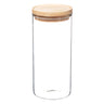 Wellhome - Tarro De Vidrio Y Madera, Cierre Hermético 1.3l