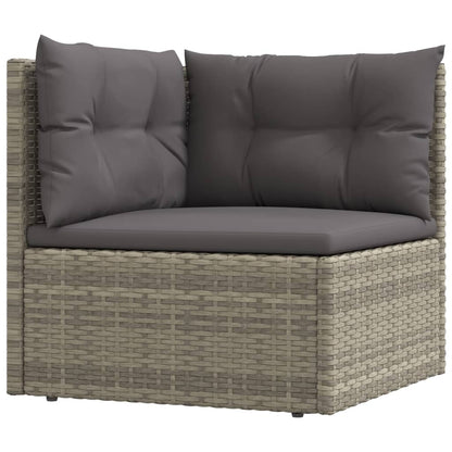 Vidaxl Set De Muebles De Jardín 8 Pzas Y Cojines Ratán Sintético Gris_3