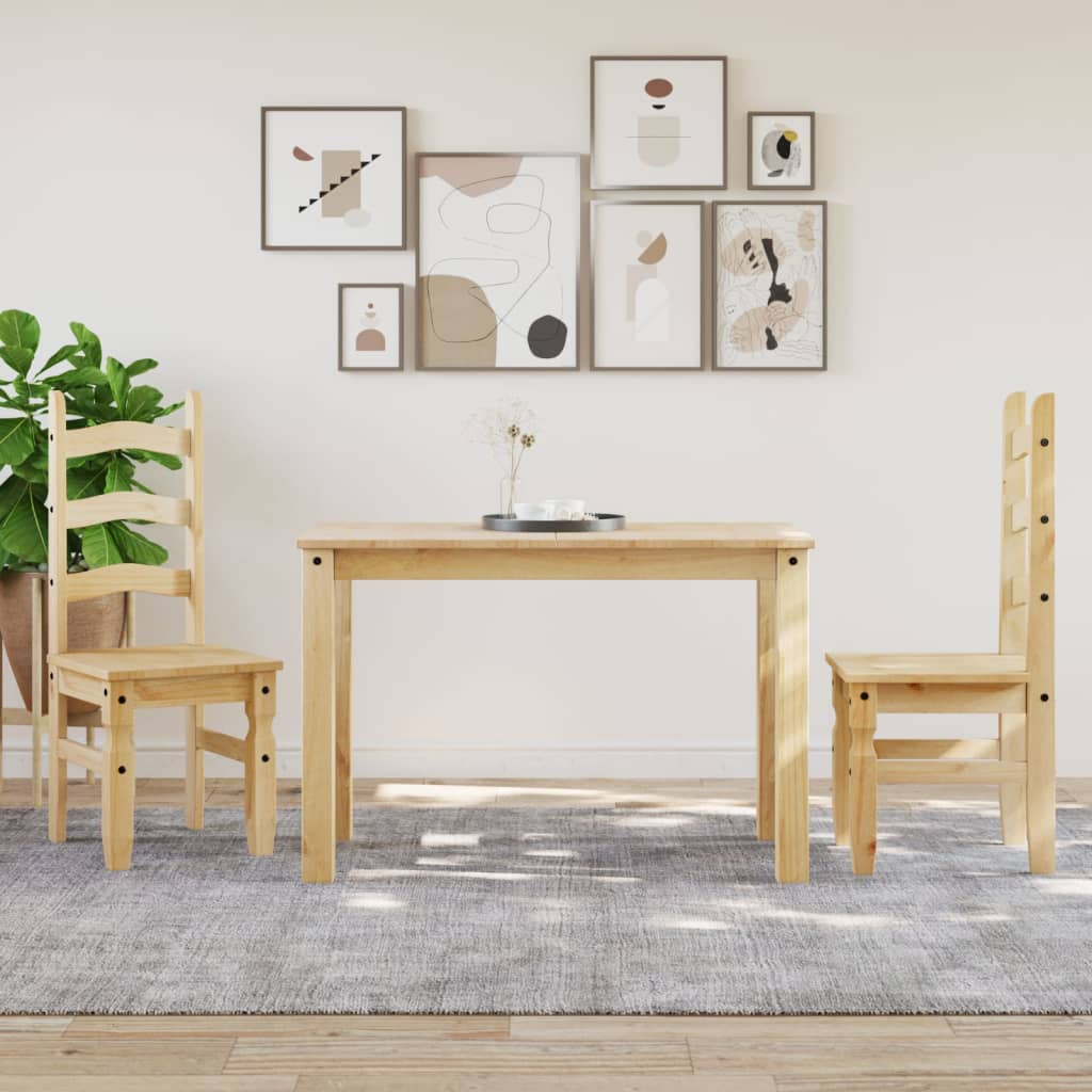 Mesa De Comedor Panama Madera Maciza De Pino 117x60x75 Cm_1