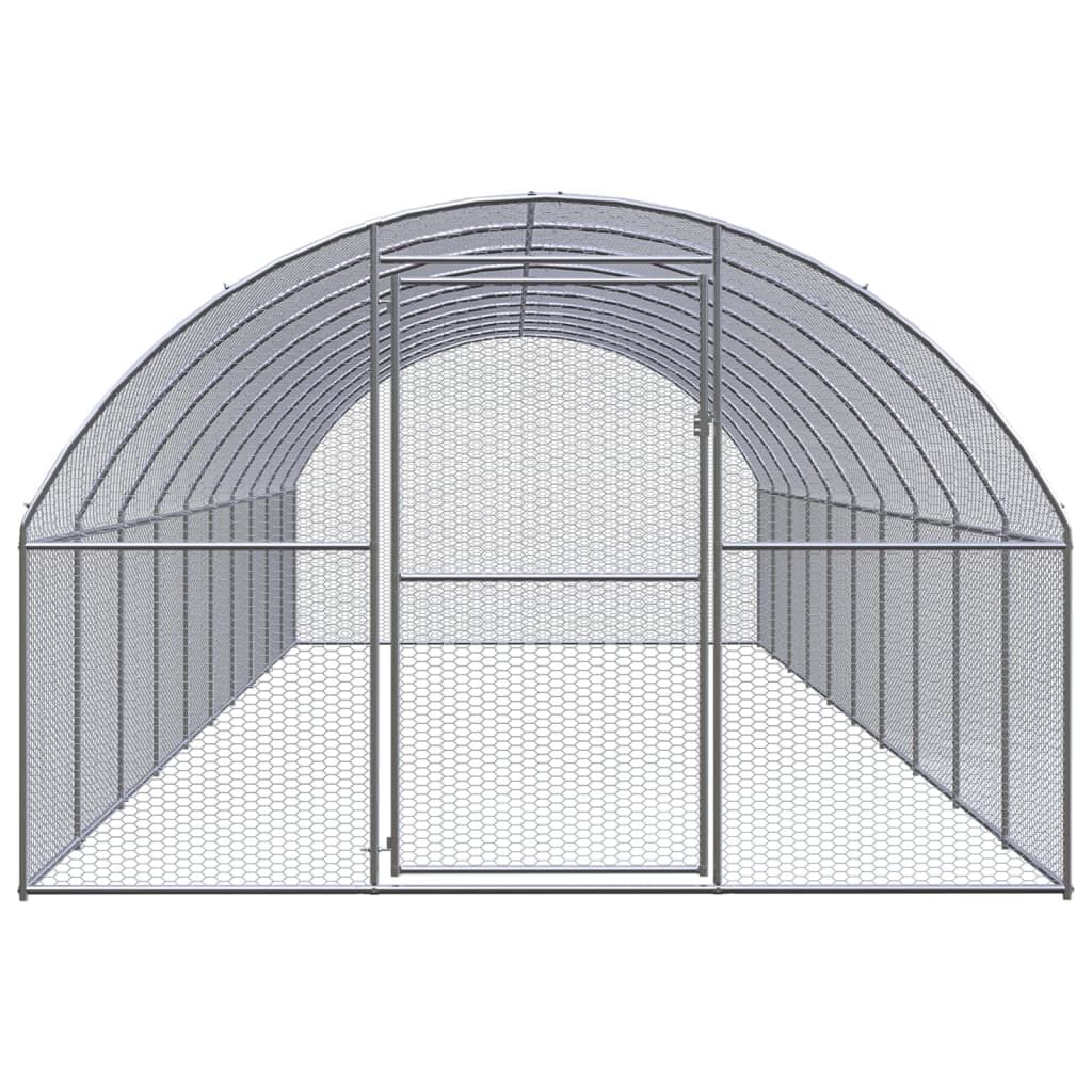 Vidaxl Gallinero De Exterior De Acero Galvanizado 3x10x2 M_1