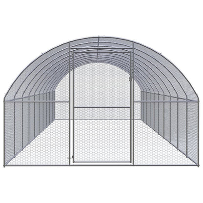 Vidaxl Gallinero De Exterior De Acero Galvanizado 3x10x2 M_1
