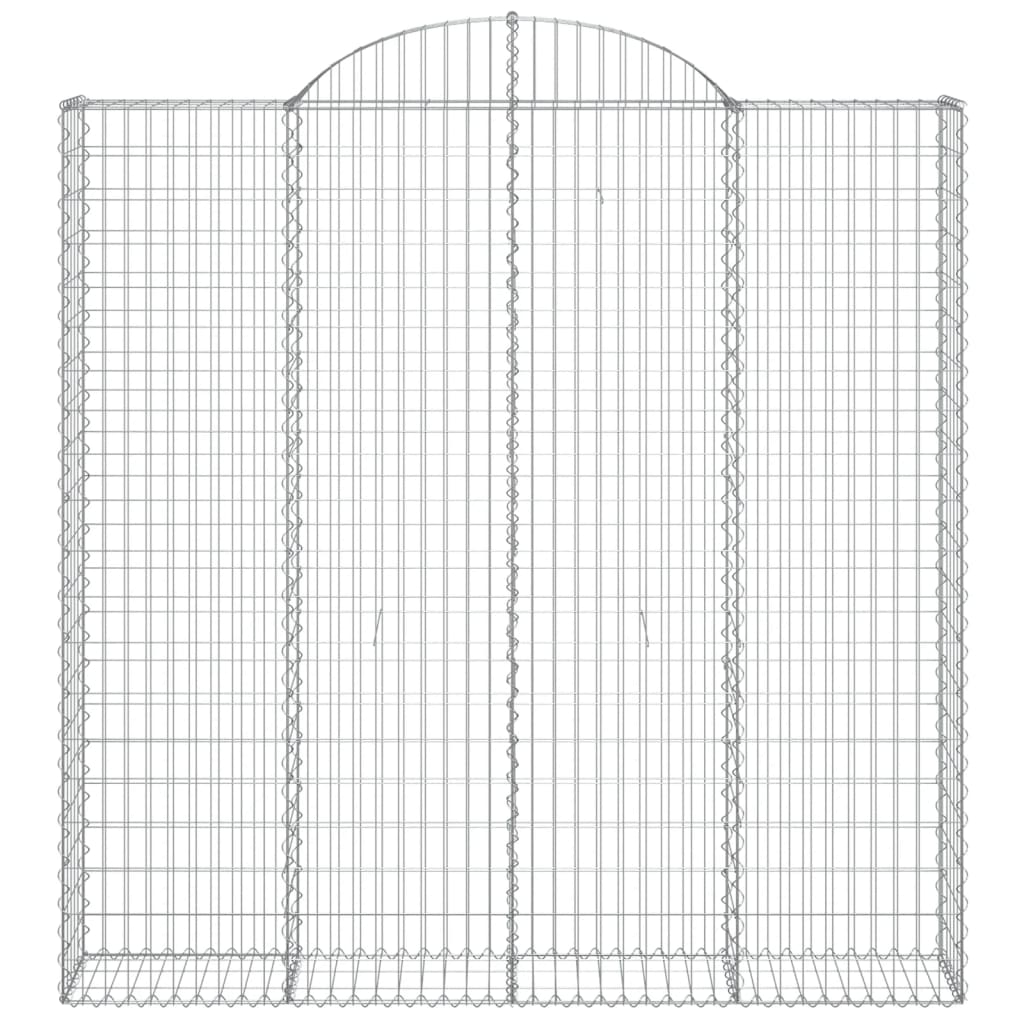 Cestas De Gaviones 7 Uds Forma De Arco Hierro 200x30x200/220 Cm_3
