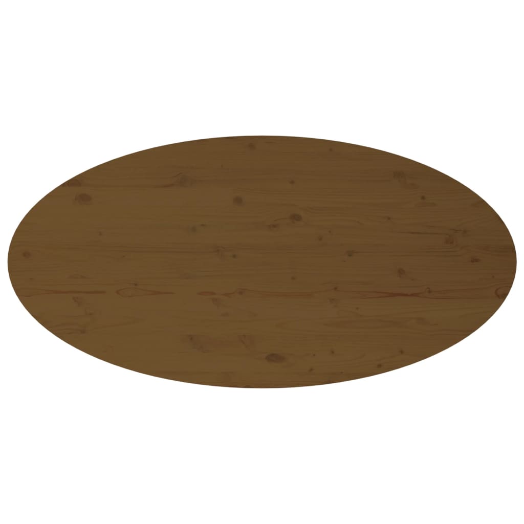 Mesa De Centro Madera Maciza De Pino Marrón Miel 110x55x45 Cm_4