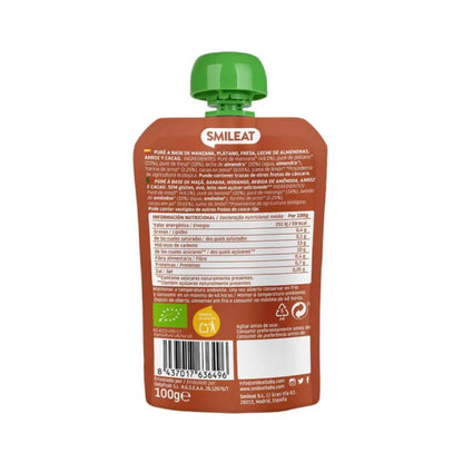 Pack 2x Pouch Almendra, Cacao y Fresa ECO Smileat, 100gr