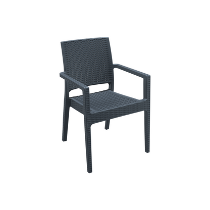 Siesta Exclusive Pack De 2 Sillas Para Exterior Ibiza Ratán Gris_0