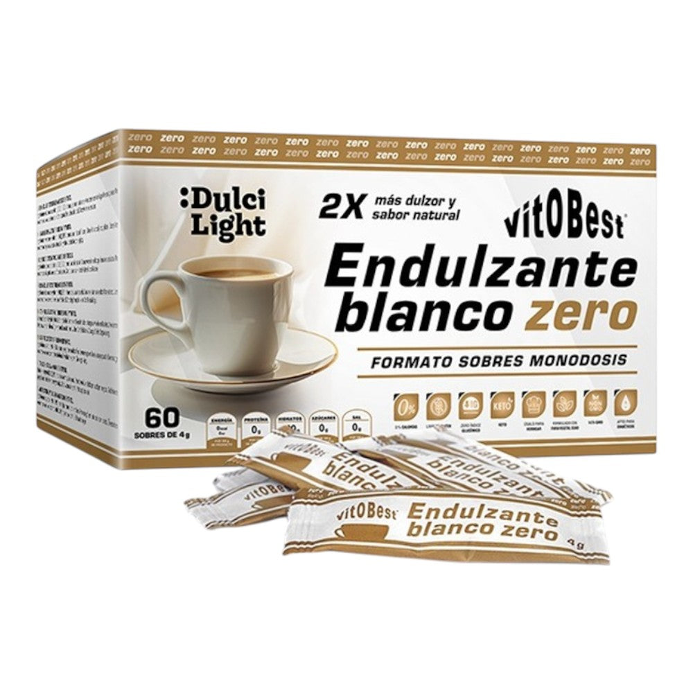 Endulzante Blanco Zero - 60x4g - Edulcorantes Y Saborizantes - Vitobest_0