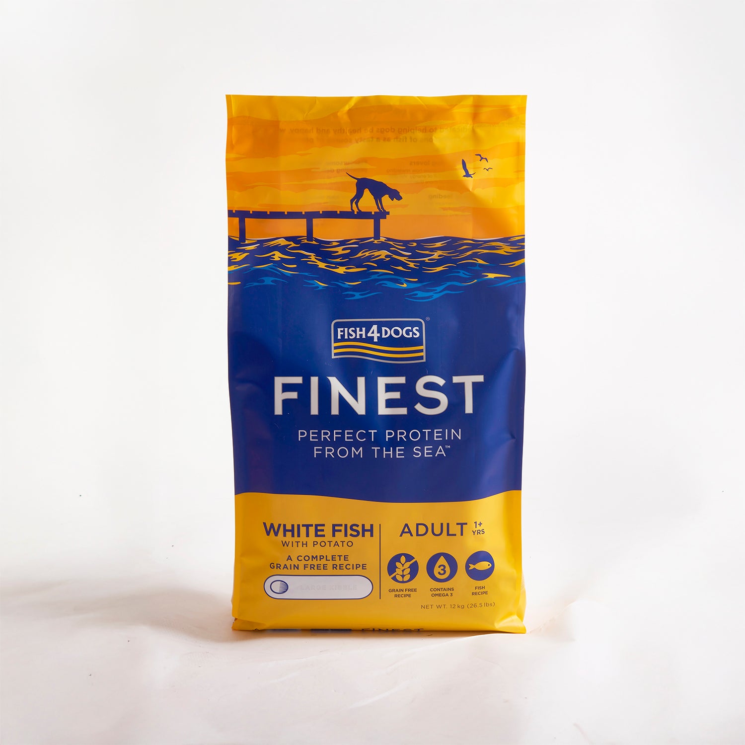 Fish4dogs Pienso Para Perro Adulto Sin Cereales – Pescado Blanco Y Patata 12 Kg_0