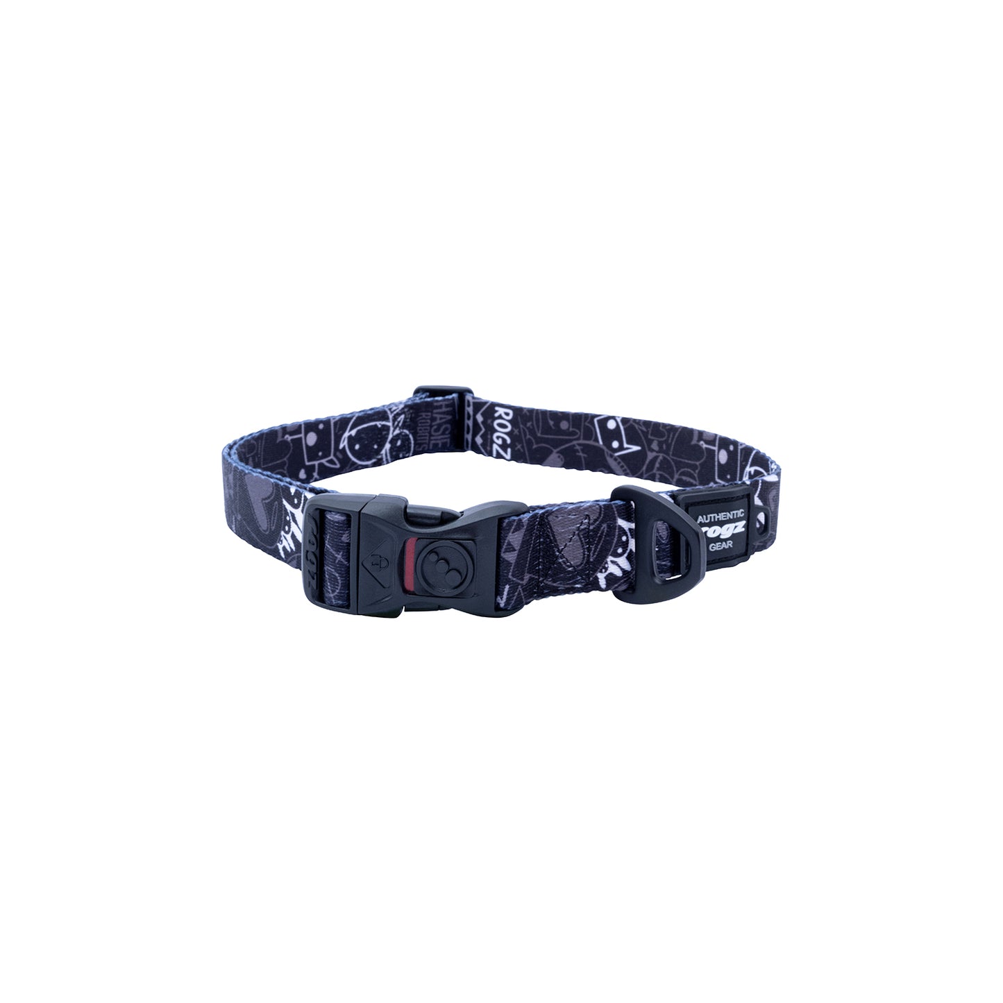 Collar Para Perro, Modelo Fusion De Rogz, Estampado Graffiti Negro. Talla L (21-40kg)_3