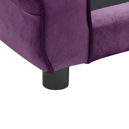Vidaxl Sofá Para Perros Felpa Color Burdeos 72x45x30 Cm_5