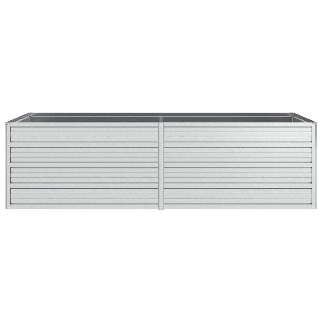 Arriate De Acero Galvanizado Plateado 160x80x45 Cm_3
