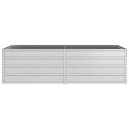 Arriate De Acero Galvanizado Plateado 160x80x45 Cm_3