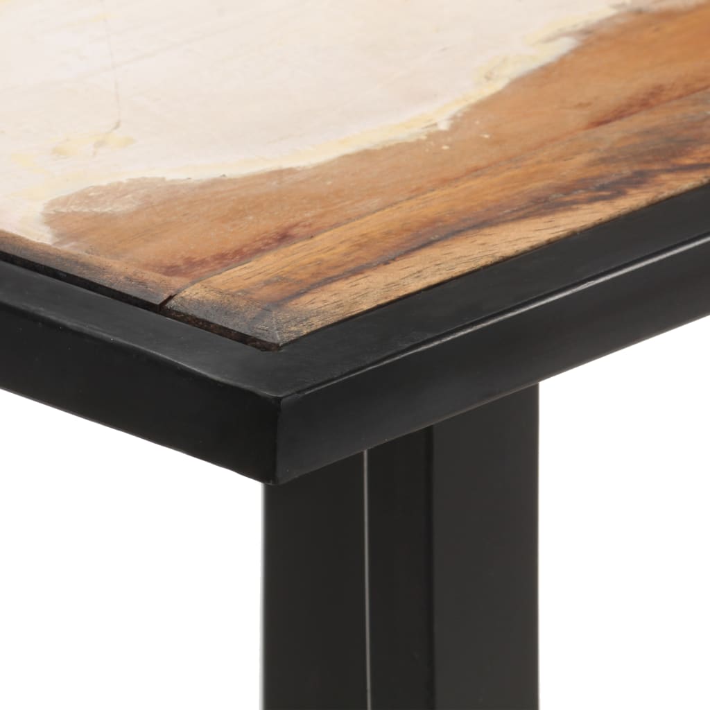 Mesa De Comedor De Madera Maciza Reciclada 120 Cm_3