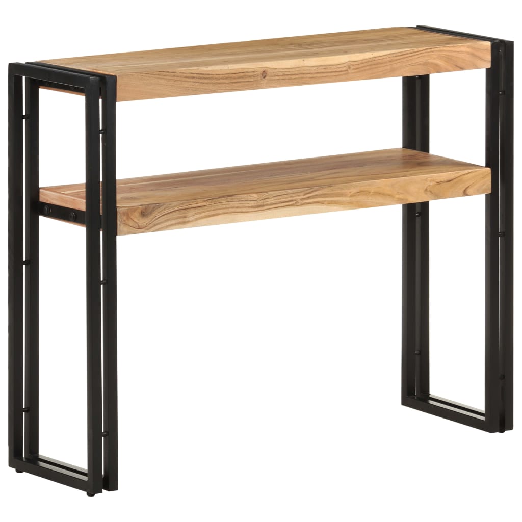 Mesa Consola De Madera Maciza De Acacia 90x30x75 Cm_4