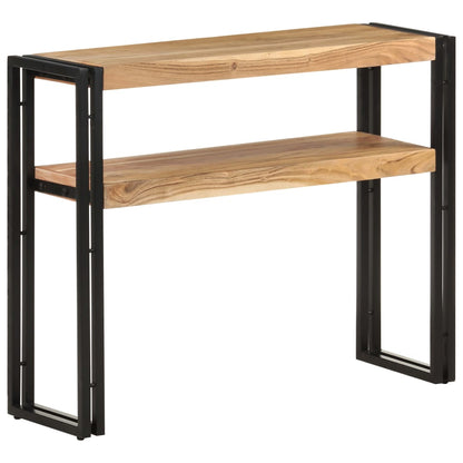 Mesa Consola De Madera Maciza De Acacia 90x30x75 Cm_4