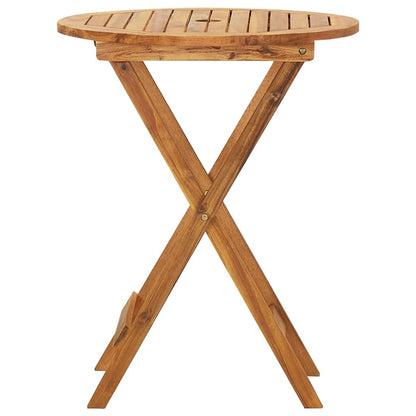 Vidaxl Comedor De Jardín Plegable 3 Piezas Madera Maciza De Acacia_3