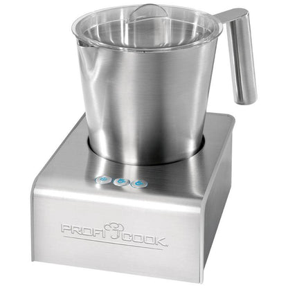 Espumador De Leche Automático, Acero Inoxidable, Calentamiento Integrado, Adecuado Chocolate Proficook Pc-ms1032, Plata