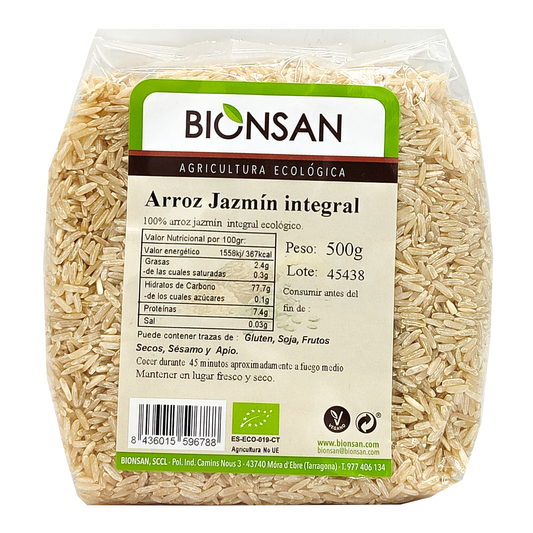Arroz Jazmín Integral Eco Bionsan 500g_0
