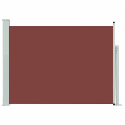 Vidaxl Toldo Lateral Retráctil De Jardín Marrón 117x500 Cm_0