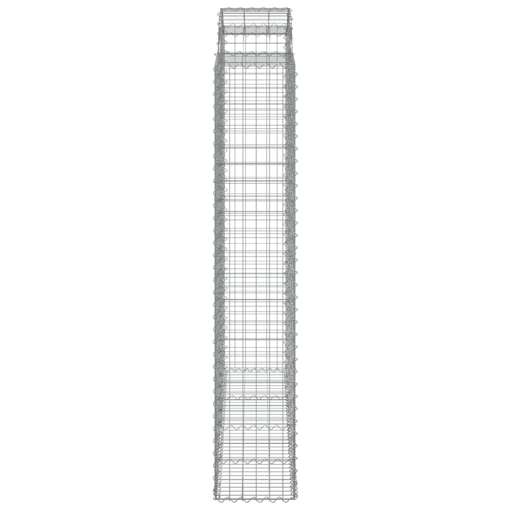 Cestas De Gaviones 8 Uds Forma De Arco Hierro 200x50x220/240 Cm_4