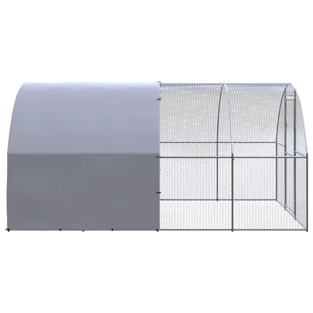 Vidaxl Gallinero De Exterior De Acero Galvanizado 3x4x2 M_3