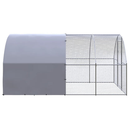 Vidaxl Gallinero De Exterior De Acero Galvanizado 3x4x2 M_3