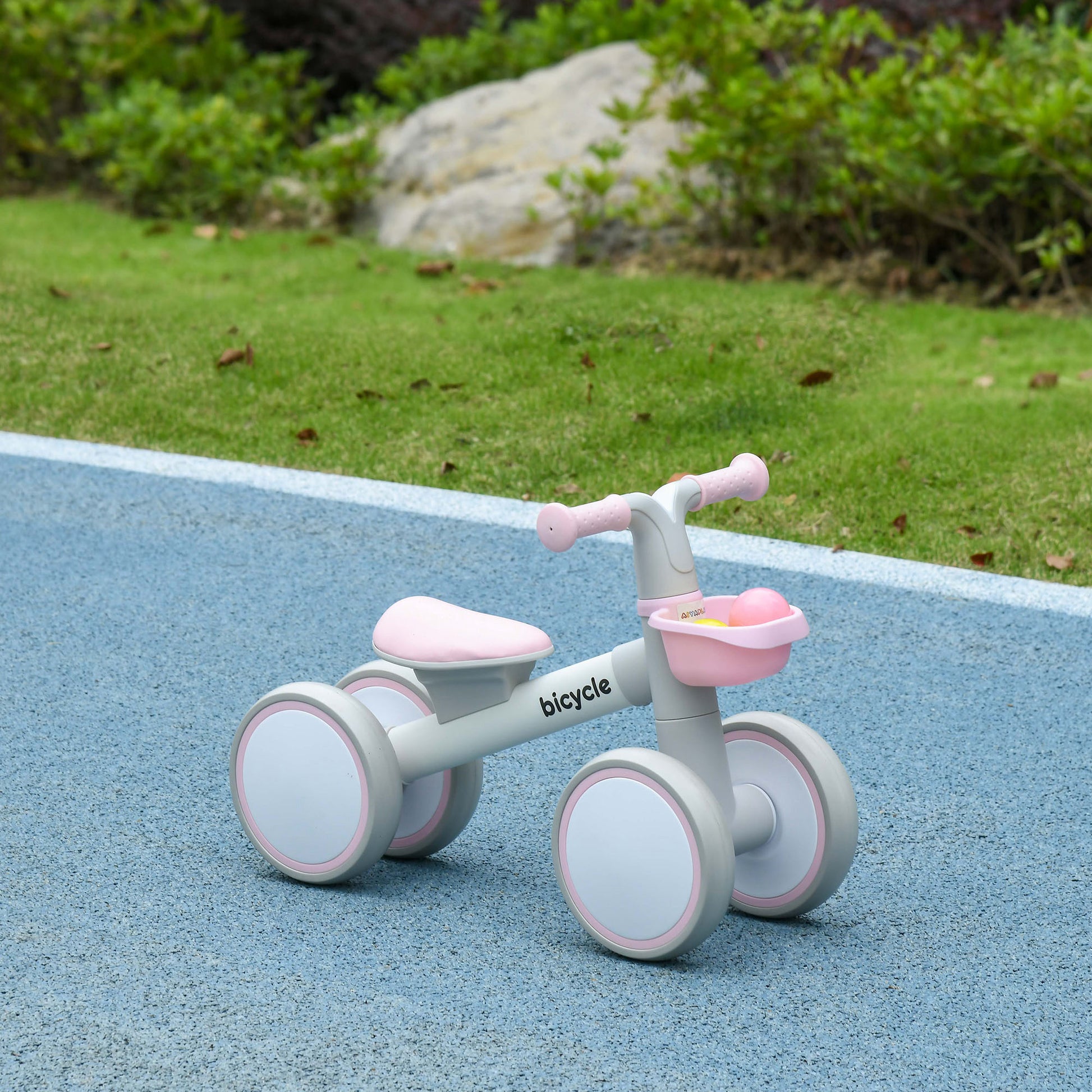 Aiyaplay Bicicleta Sin Pedales Para Niños De 12-36 Meses 56x27x39 Cm Rosa_1
