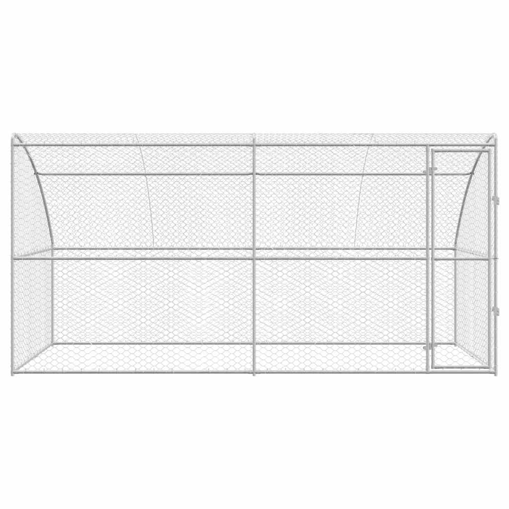 Refugio Para Perros 2 Pcs Plateado 4 X 2 X 2 M_3